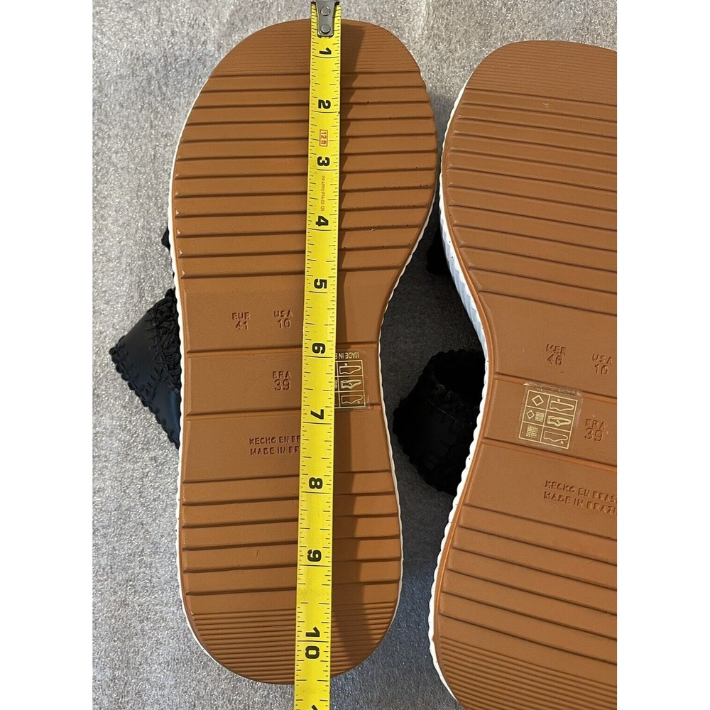 Love Rio Gillie Platform Sandal Women's Sz 10 Eu 41 Black Brazil Slide - Picture 7 of 10